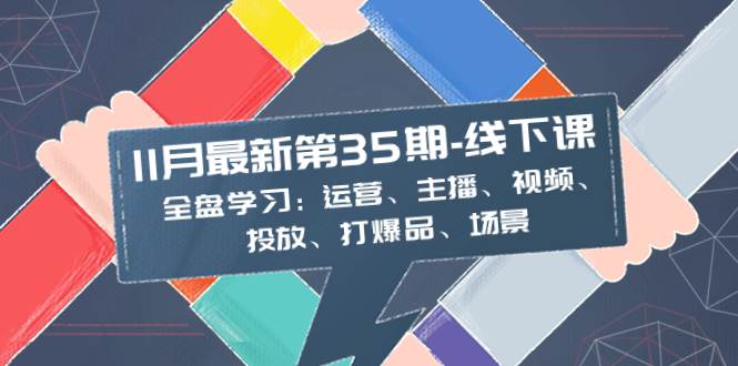 11月最新-35期-线下课：全盘学习：运营、主播、视频、投放、打爆品、场景