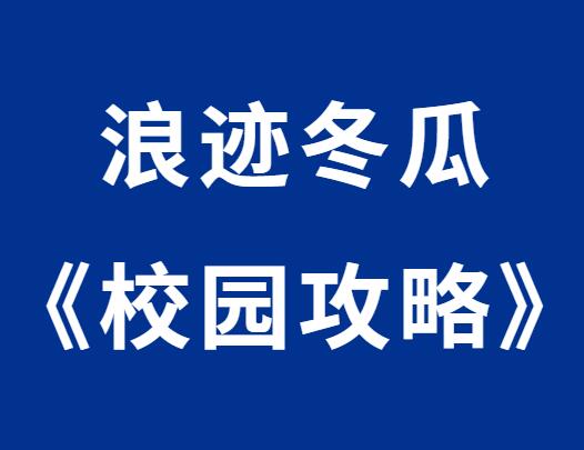 浪迹冬瓜《校园攻略》