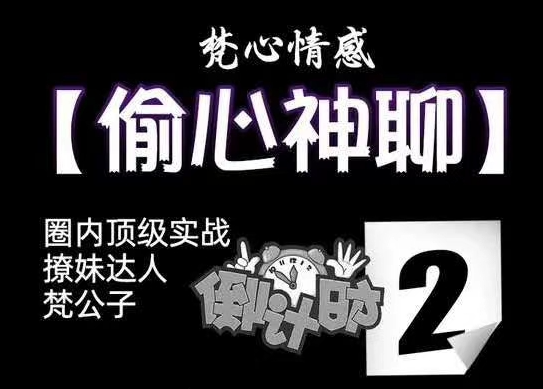 梵公子《正宗偷心神聊2.0》名垂青史的聊天宝典