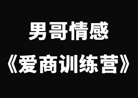 男哥情感《男哥爱商训练营》