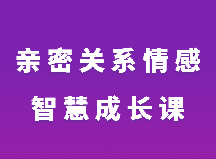 心理师大力《亲密关系情感智慧成长课》